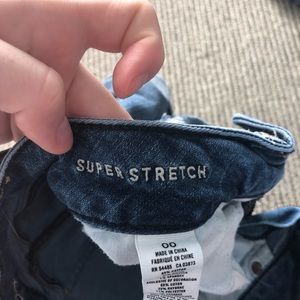 american eagle super stretch jean shorts